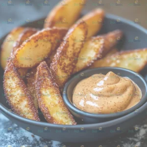 Crispy Potato Wedges with Spiced Aioli