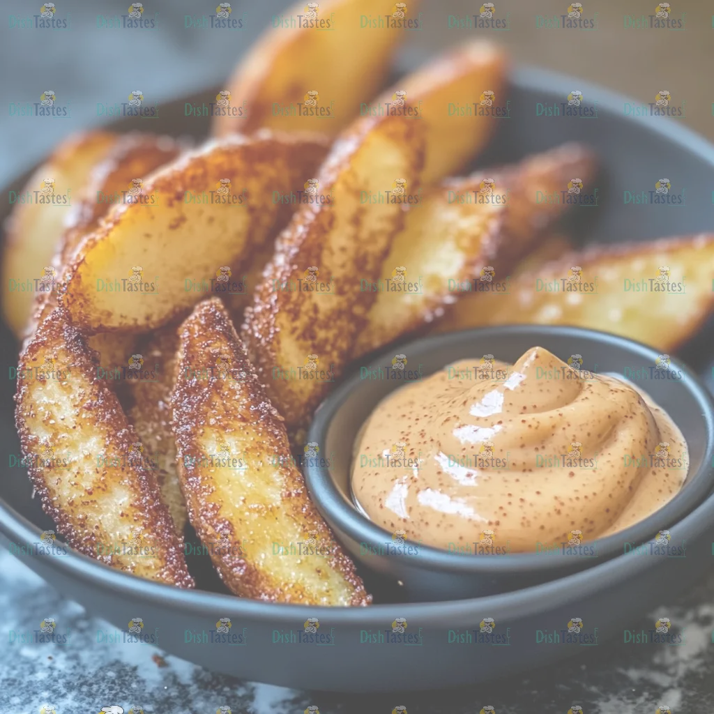Crispy Potato Wedges with Spiced Aioli